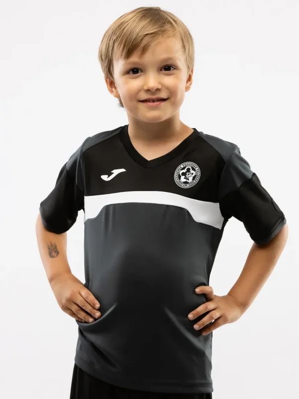 Koszulka Akademii Piłkarskiej Falubaz Czarno-szara