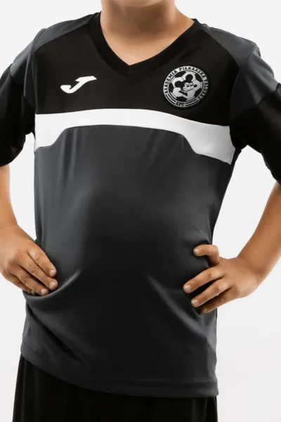 Koszulka Akademii Piłkarskiej Falubaz Czarno-szara