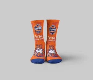 Skarpety Casual APR Lampart Pomarańczowe