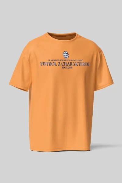 Koszulka Casual Pomarańczowa Futbol z Charakterem APR Lampart