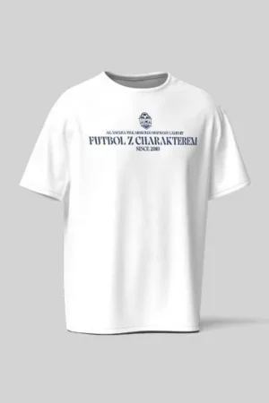 Koszulka Casual Biała Futbol z Charakterem APR Lampart