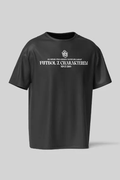 Koszulka Casual Czarna Futbol z Charakterem APR Lampart