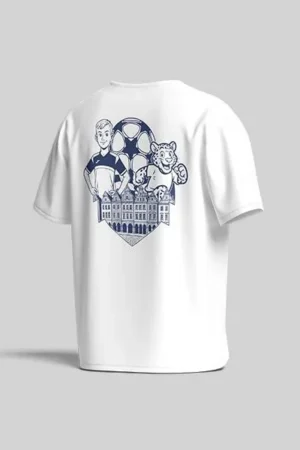 Koszulka Casual Biała Futbol z Charakterem APR Lampart