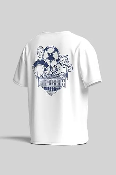 Koszulka Casual Biała Futbol z Charakterem APR Lampart