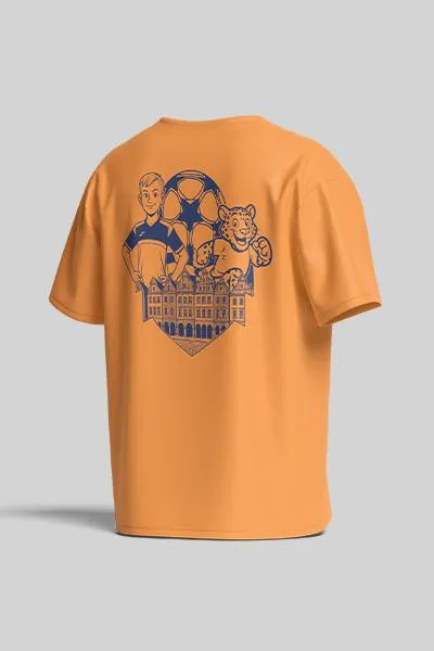 Koszulka Casual Pomarańczowa Futbol z Charakterem APR Lampart