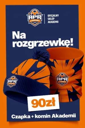 Czapka Elastyczna + Komin - Wzór APR Lampart Plamy