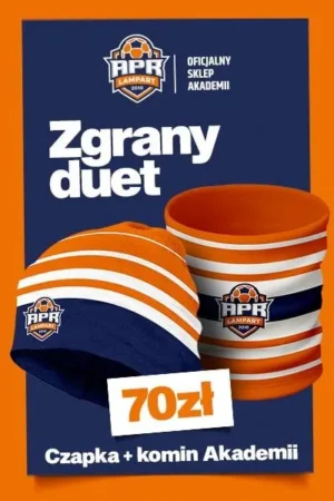 Czapka Elastyczna + Komin - Wzór APR Lampart Pasiak