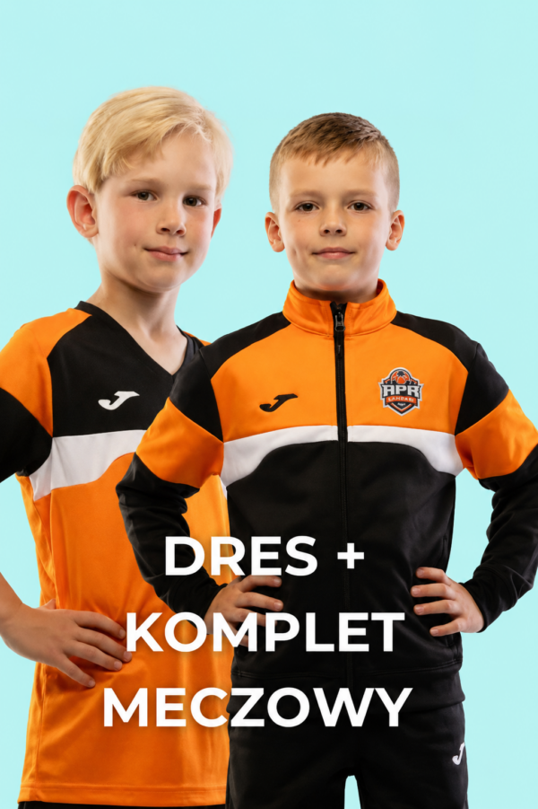 Zestaw Pomarańczowy - Dres + Komplet Meczowy APR Lampart