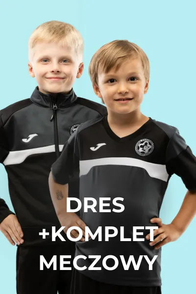 Zestaw Czarny Akademii Piłkarskiej Falubaz - Komplet Meczowy + Dres