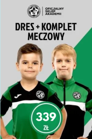Zestaw - Zielony Dres + Komplet Meczowy Akademii Piłkarskiej Falubaz
