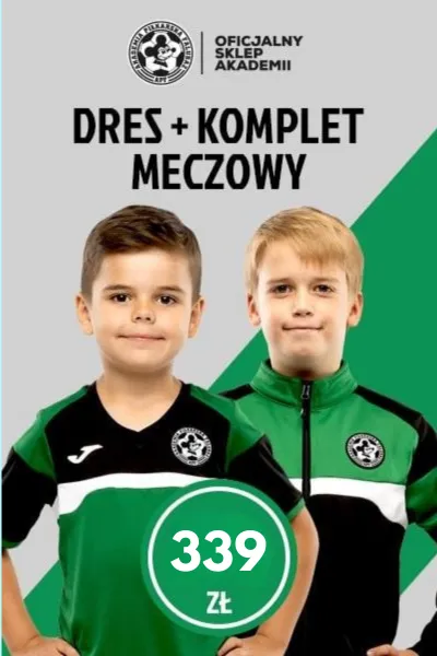 Zestaw - Zielony Dres + Komplet Meczowy Akademii Piłkarskiej Falubaz