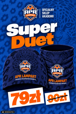 Czapka Elastyczna + Komin - Zestaw Super Lampart